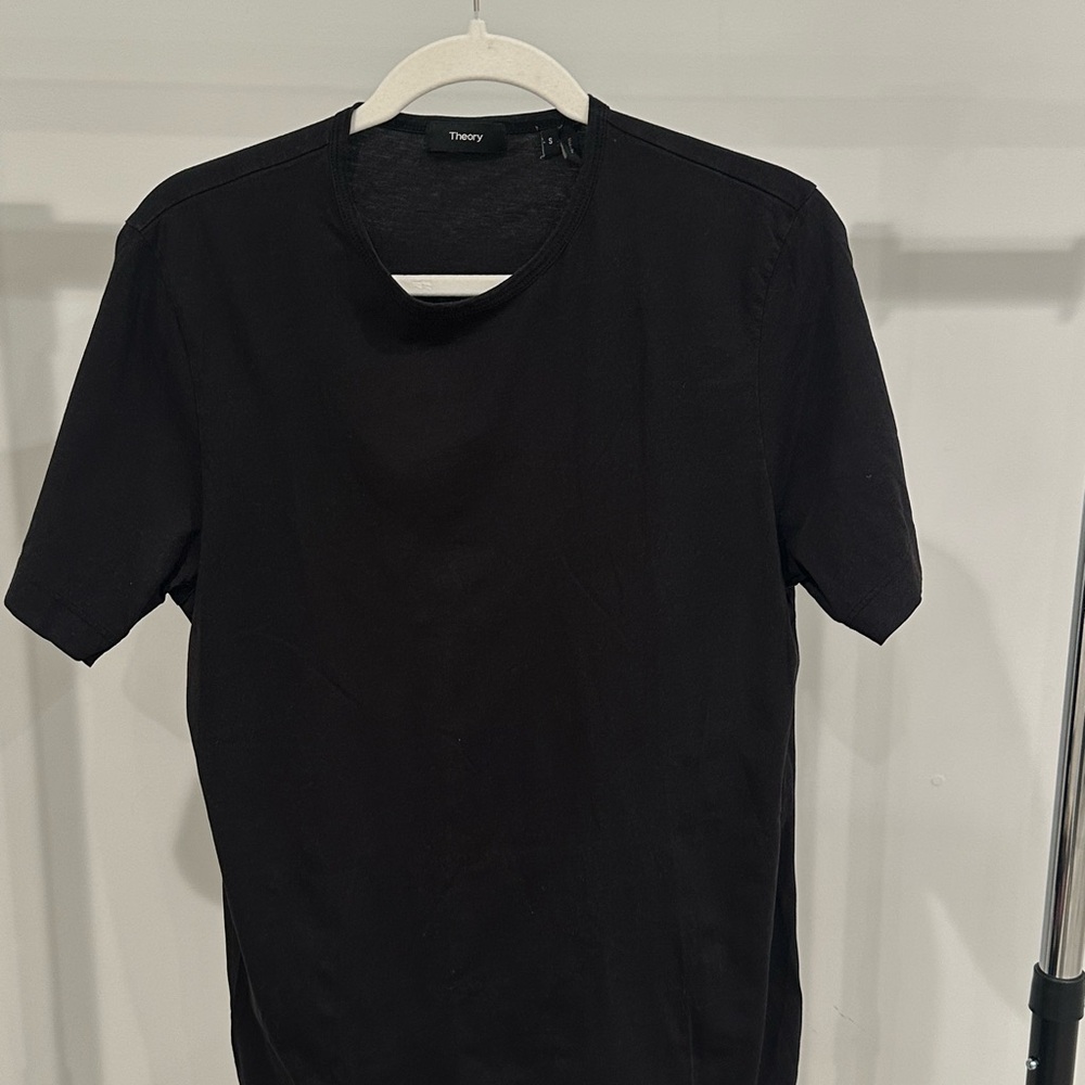 Theory Black Crewneck T-Shirt S